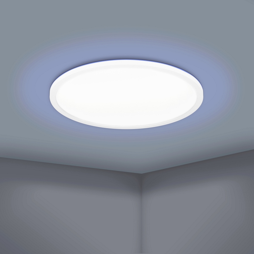 Eglo 900086 - Plafoniera dimmerabile RGBW ROVITO-Z LED/14,6W/230V 2700-6500K diametro 29,5 cm bianco