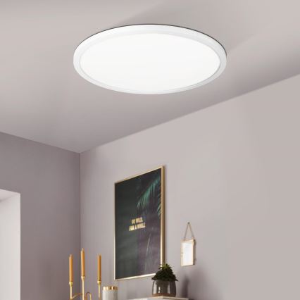 Eglo 900086 - Plafoniera dimmerabile RGBW ROVITO-Z LED/14,6W/230V 2700-6500K diametro 29,5 cm bianco