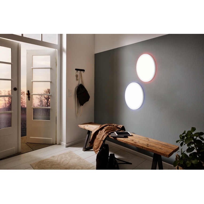 Eglo 900086 - Plafoniera dimmerabile RGBW ROVITO-Z LED/14,6W/230V 2700-6500K diametro 29,5 cm bianco