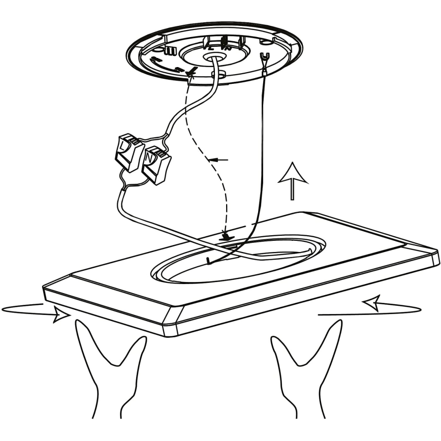 Eglo 900093 - LEDRGBW Plafoniera dimmerabile ROVITO-ZLED/14,6W/230V nera