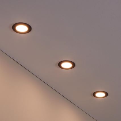 Eglo - SET 3x Lampada LED dimmerabile da bagno FUEVA-Z 1xLED/2,8W/230V IP44