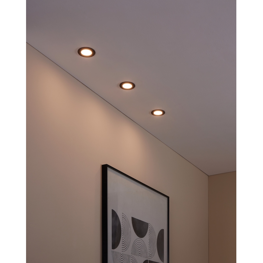 Eglo - SET 3x Lampada LED dimmerabile da bagno FUEVA-Z 1xLED/2,8W/230V IP44