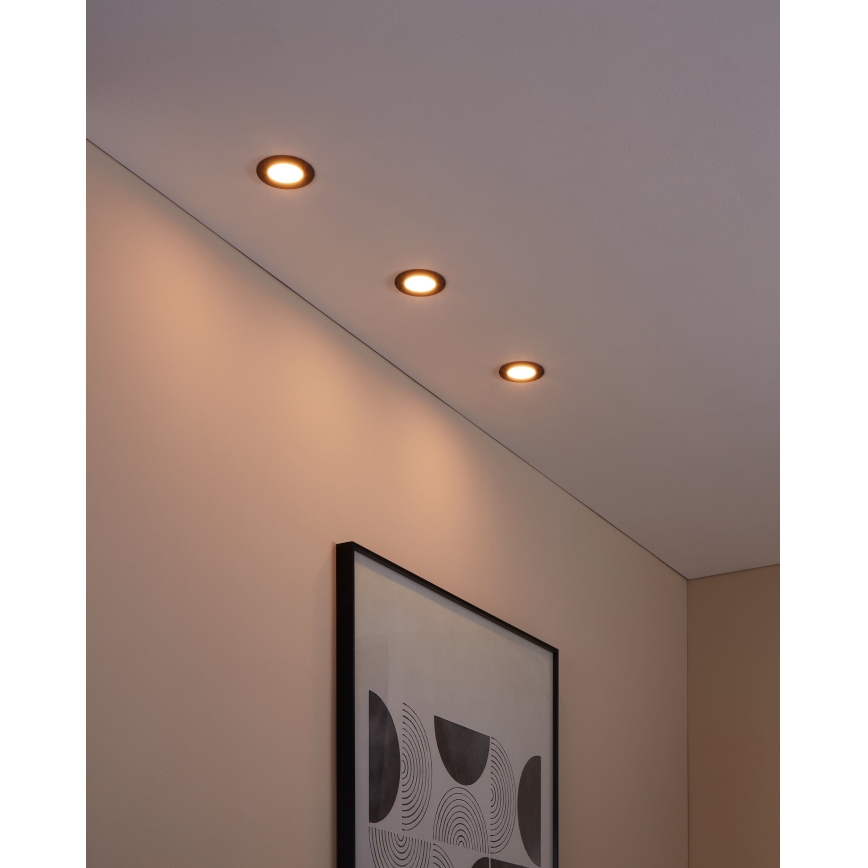 Eglo - SET 3x Lampada LED dimmerabile da bagno FUEVA-Z 1xLED/2,8W/230V IP44