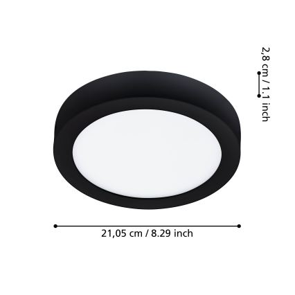 Eglo - Lampada da bagno dimmerabile a LED 16,5W/230V IP44 ZigBee Ø 21 cm