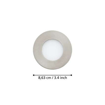 Eglo - ET 3x LED Lampada da bagno dimmerabile FUEVA-Z  LED/2,8W/230V IP44