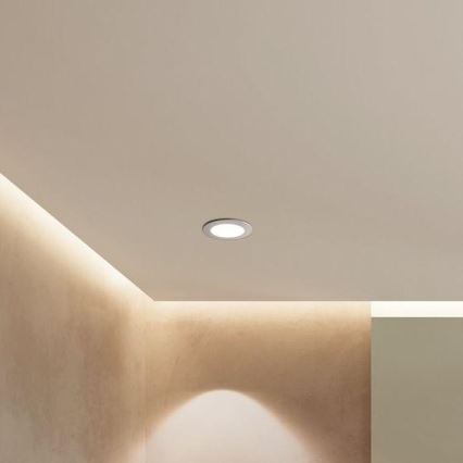 Eglo - Faretto da incasso per bagno dimmerabile a LED/5,4W/230V IP44 ZigBee Ø 12 cm