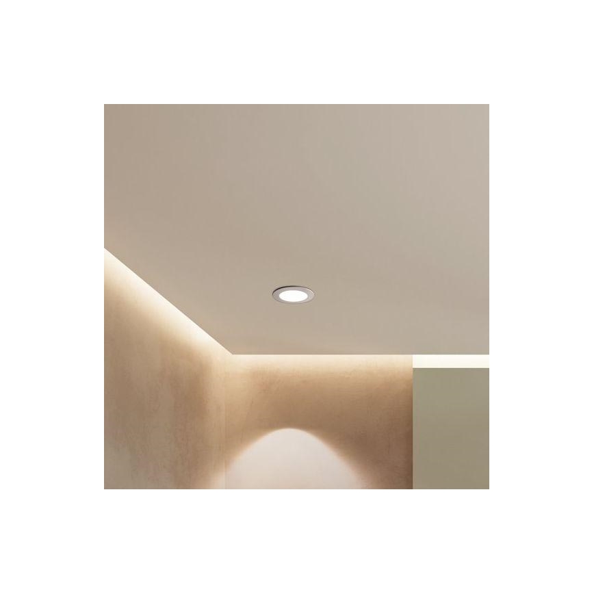 Eglo - Faretto da incasso per bagno dimmerabile a LED/5,4W/230V IP44 ZigBee Ø 12 cm