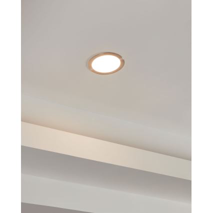 Eglo - Faretto da incasso dimmerabile per bagno LED 10,5W/230V IP44 ZigBee Ø 16,5 cm