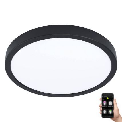 Eglo - Lampada da bagno LED dimmerabile LED/19,5W/230V 2700-6500K IP44 nero