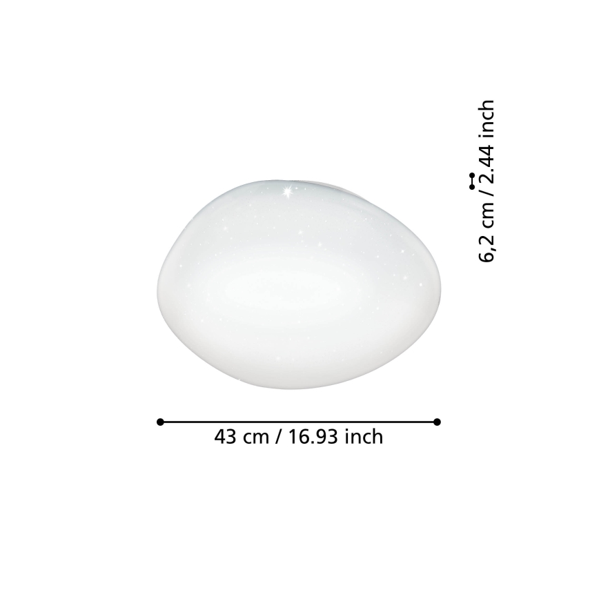 Eglo - Plafoniera dimmerabile LED RGBW/21,6W/230V, diametro 43 cm