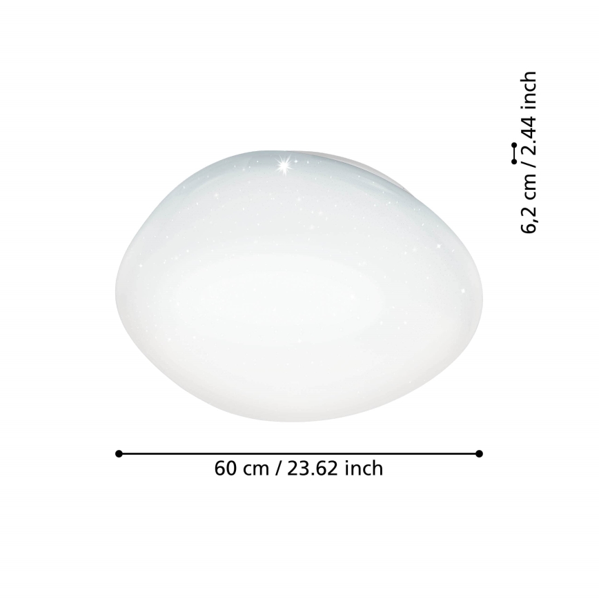 Eglo - Plafoniera dimmerabile a LED RGBW, LED/33W/230V, Ø 60 cm
