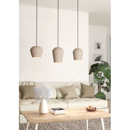 Eglo - Lampadario a sospensione con filo 3xE27/40W/230V