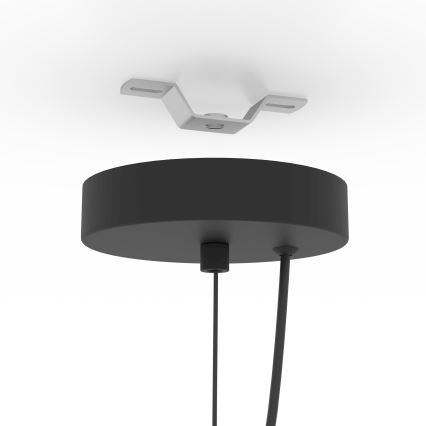 Eglo - Lampadario a sospensione con filo 1xE27/40W/230V nero