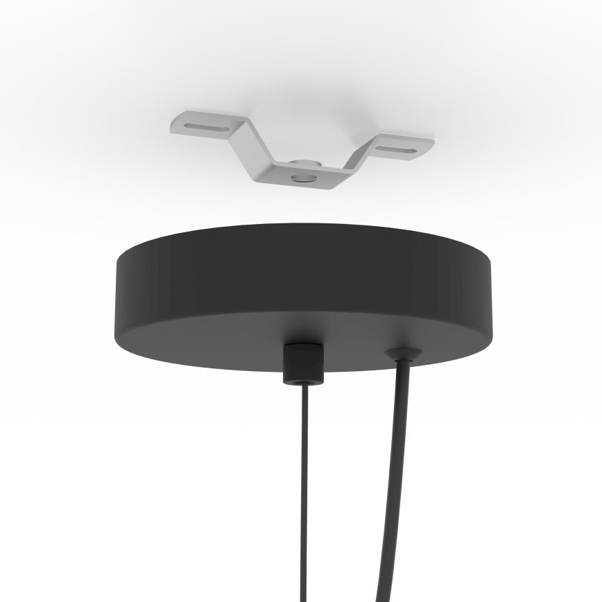 Eglo - Lampadario a sospensione con filo 1xE27/40W/230V nero