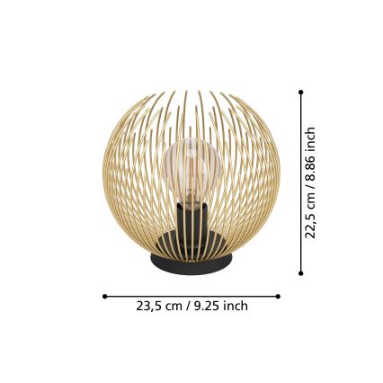 Eglo - Lampada da tavolo 1xE27/40W/230V