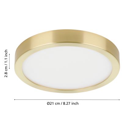 Eglo - Plafoniera LED LED/17W/230V diametro 21 cm