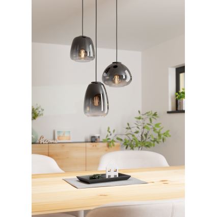 Eglo  - Lampadario a sospensione con filo 3xE27/40W/230V diametro 43 cm