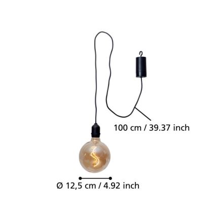Eglo - Lampada LED a sospensione da esterno LED/0,06W/6V 4xAA IP44 beige