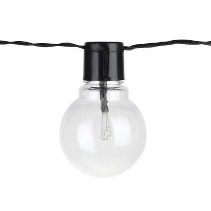 Eglo - Catena decorativa da esterno LED 16xLED/0,064W/24V IP44 nero