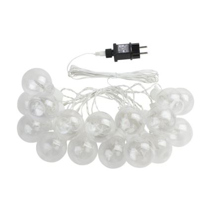 Eglo - Catena decorativa da esterno LED 16xLED/0,064W/24V IP44 bianco