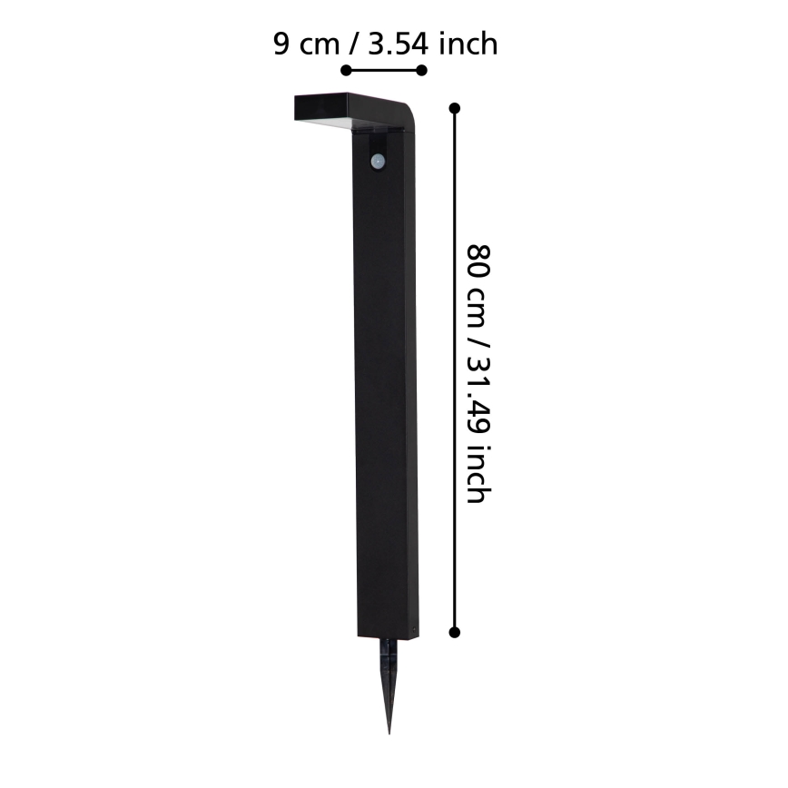 Eglo - Lampada solare LED da esterno con sensore 18xLED/0,2W/3,7V 2200 mAh IP44