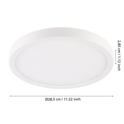 Eglo - LED Plafoniera da bagno LED/20,5W/230V IP44 bianco