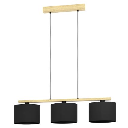 Eglo - Lampadario a sospensione con filo 3xE27/40W/230V