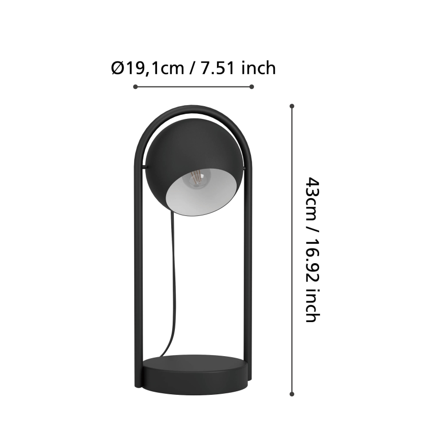 Eglo - Lampada da tavolo 1xE14/40W/230V