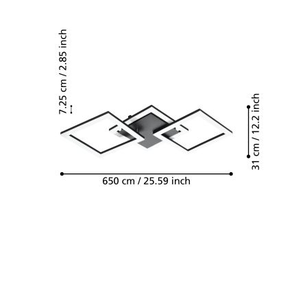 Eglo - Plafoniera LED dimmerabile LED/32,4W/230V