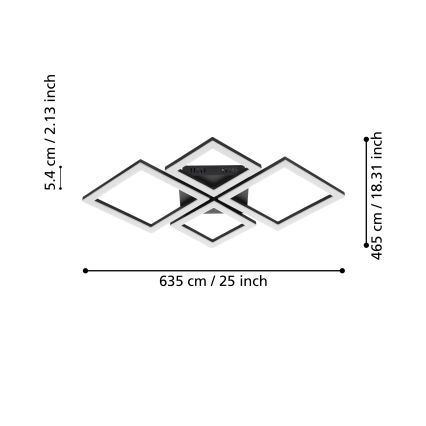 Eglo - Plafoniera LED dimmerabile LED/42W/230V