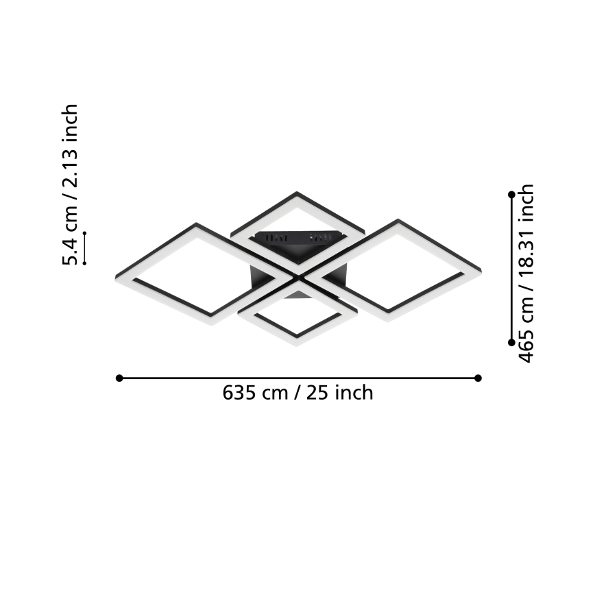 Eglo - Plafoniera LED dimmerabile LED/42W/230V
