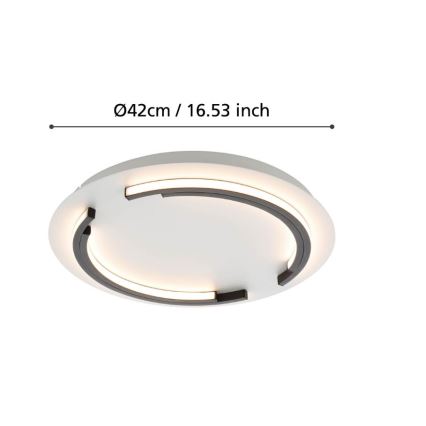 Eglo - Plafoniera LED Dimmerabile LED/25W/230V d. 42 cm