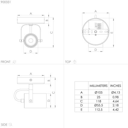 Eglo - Luce Spot a LED 1xGU10/3W/230V