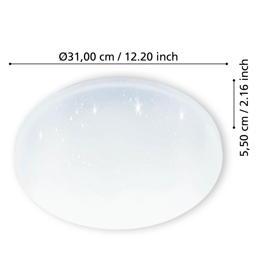 Eglo - Plafoniera LED da bagno LED/18W/230V IP44