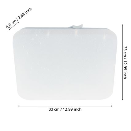 Eglo - Plafoniera LED da bagno LED/14,6W/230V IP44