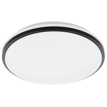 Eglo - Plafoniera LED da bagno LED/15,6W/230V IP44 nero