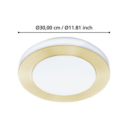 Eglo - Plafoniera LED da bagno LED/10,8W/230V IP44