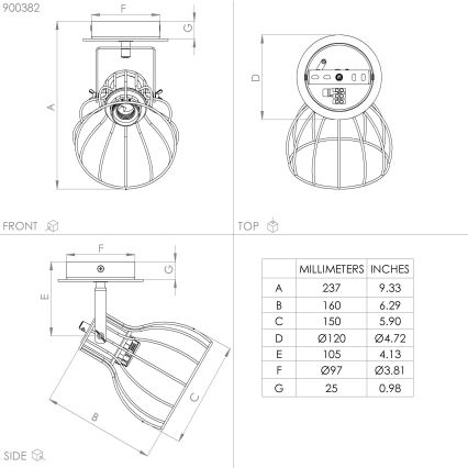 Eglo - Applique 1xE27/40W/230V