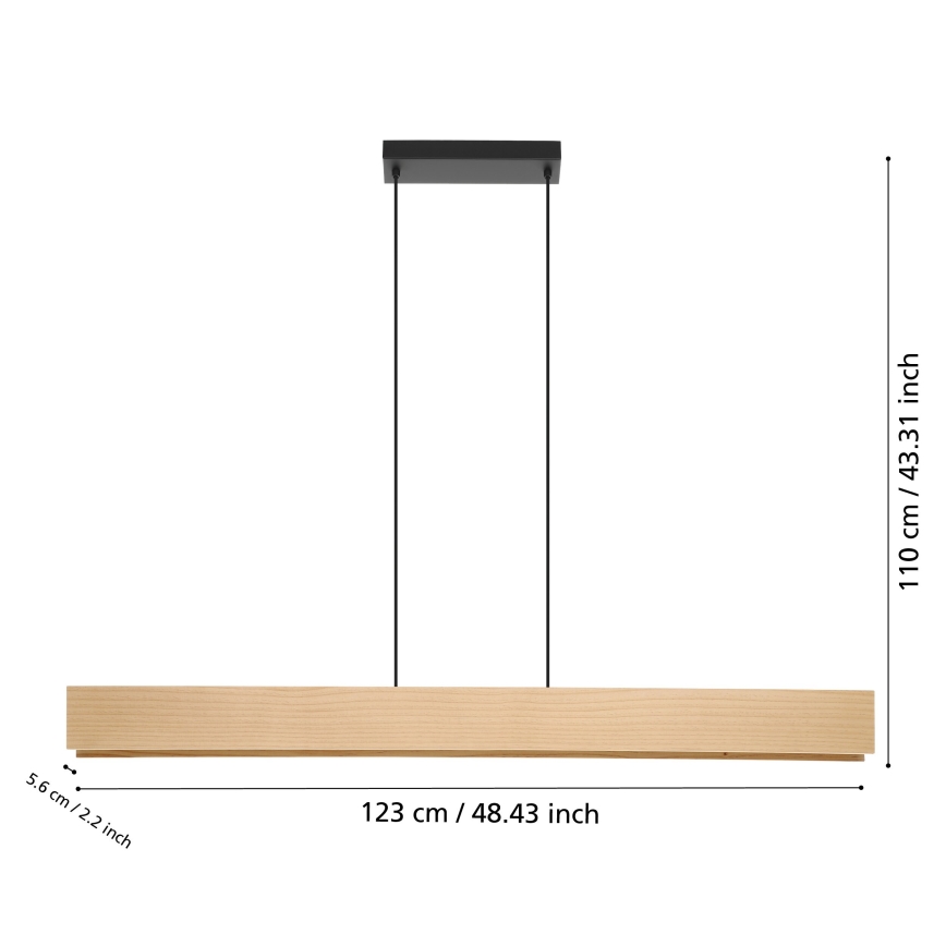 Eglo - LED RGBW Lampadario dimmerabile a sospensione con filo LED/35W/230V 2700-6500K