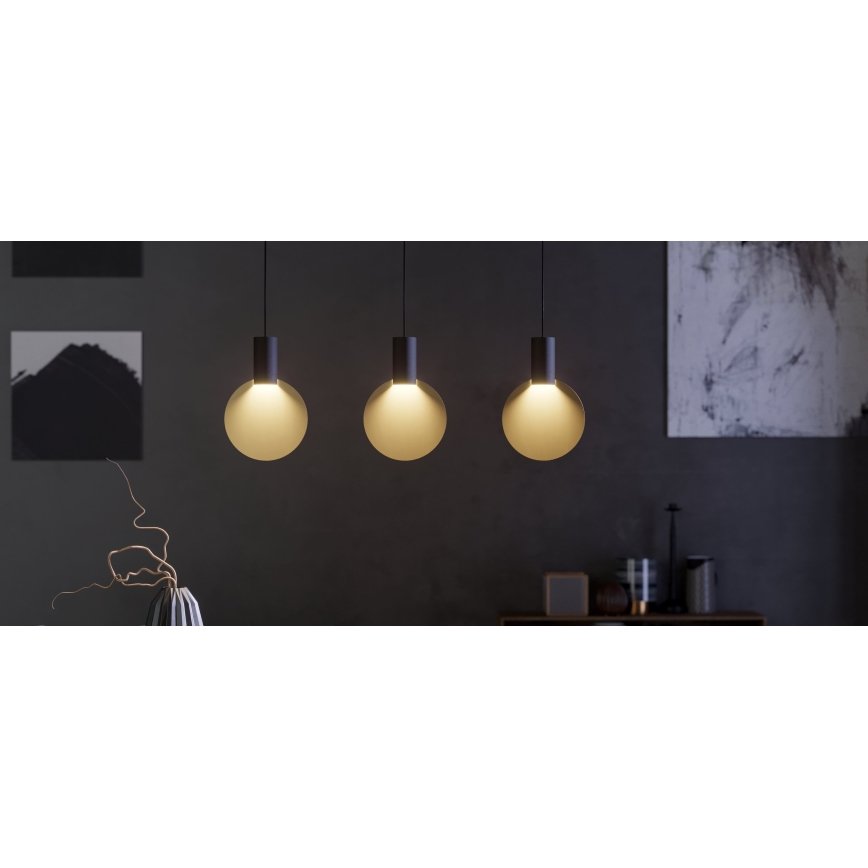 Eglo - Lampadario LED a sospensione con filo 3xGU10/4,5W/230V 3000K