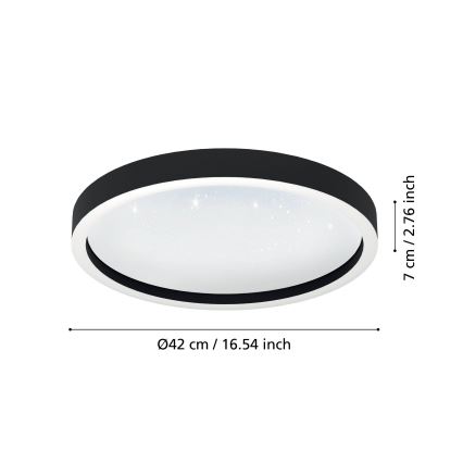 Eglo -LED RGBW Plafoniera dimmerabile LED/17,8W/230V
