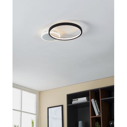 Eglo - Plafoniera LED dimmerabile LED/15W/230V nero + telecomando
