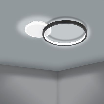 Eglo - Plafoniera LED dimmerabile LED/15W/230V nero + telecomando