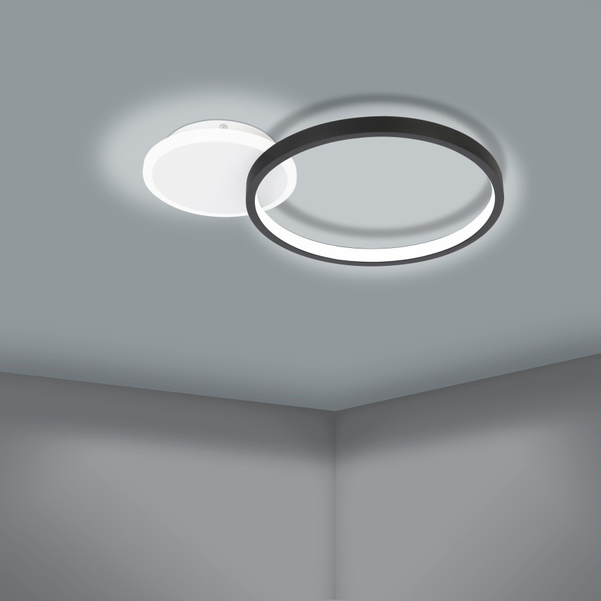 Eglo - Plafoniera LED dimmerabile LED/15W/230V nero + telecomando