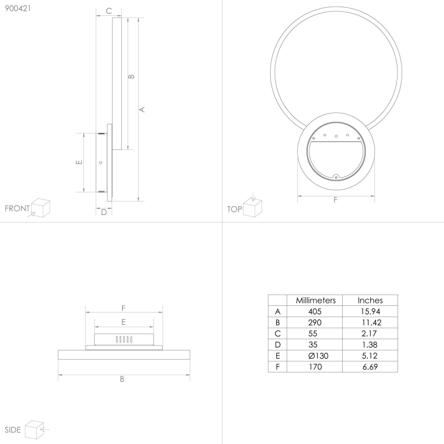 Eglo - Plafoniera LED dimmerabile LED/15W/230V nero + telecomando
