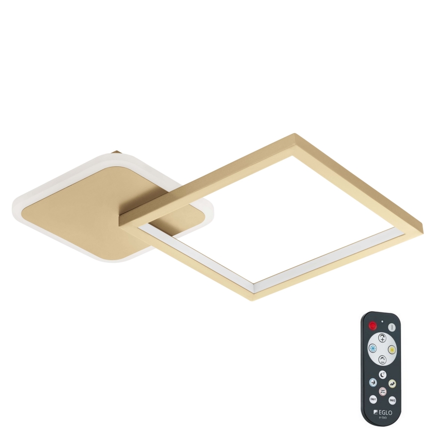 Eglo - Plafoniera LED dimmerabile LED/15W/230V oro + telecomando