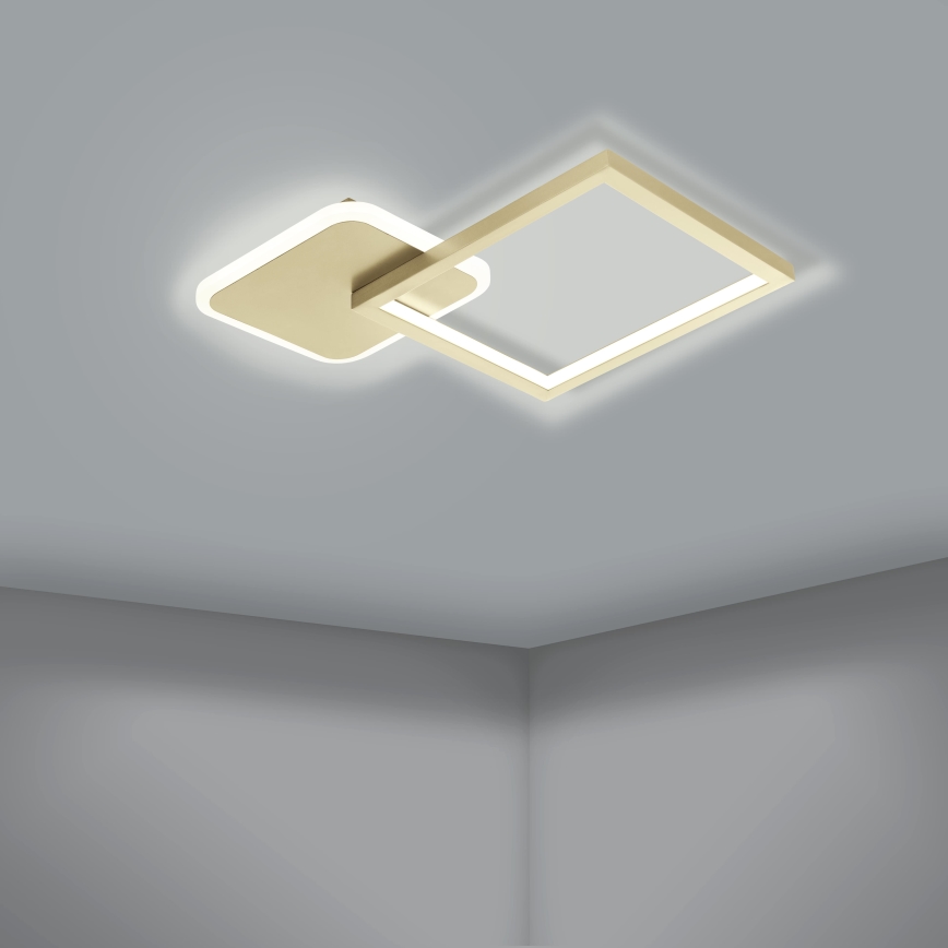Eglo - Plafoniera LED dimmerabile LED/15W/230V oro + telecomando
