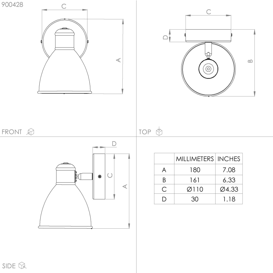 Eglo - Applique a LED da esterno 1xGU10/3W/230V IP44