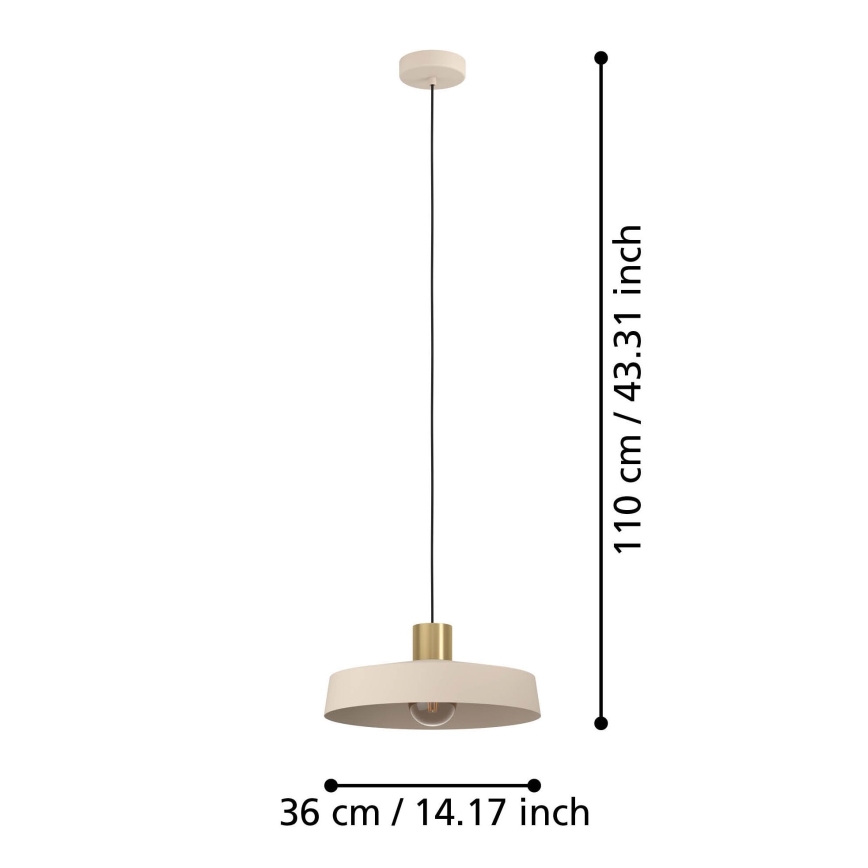 Eglo - Lampadario a sospensione con filo 1xE27/40W/230V
