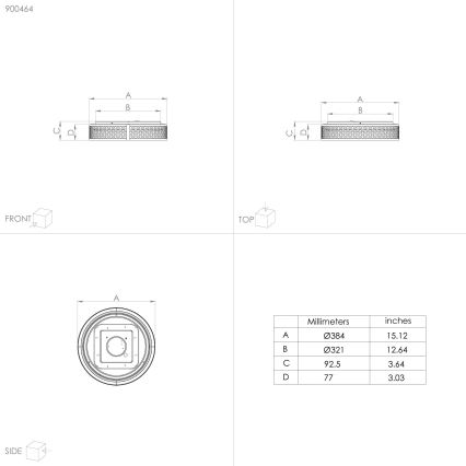 Eglo - Plafoniera LED LED/24W/230V